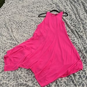 Neon pink dress